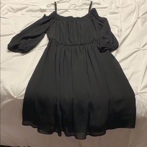 Black Cold Shoulder Dress